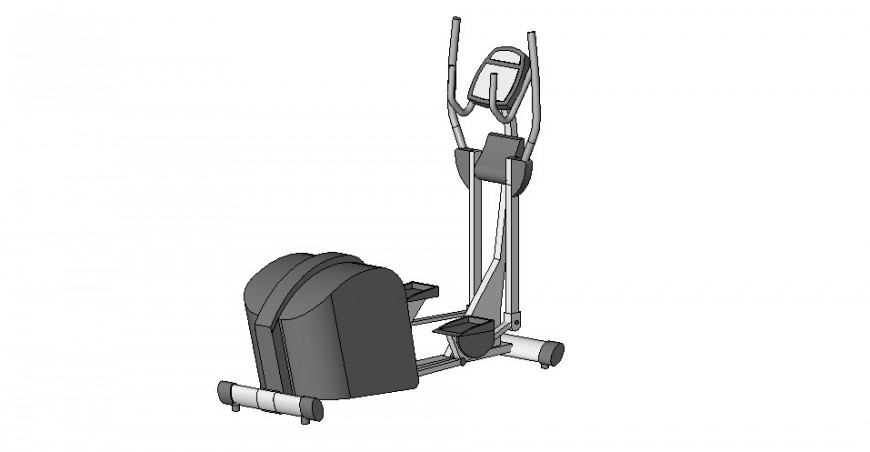 Gym equipment 3d model in dwg AutoCAD file.